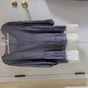 Moa Moa Blue White 2X Tunic